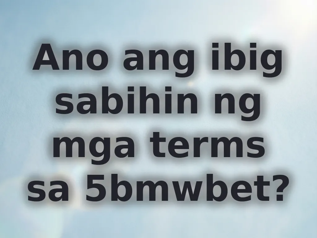 Betting Terms Guide